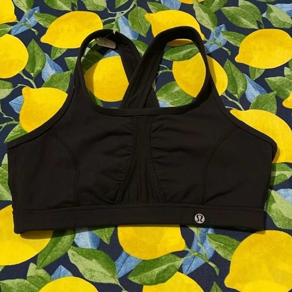 Lululemon black sports bra size 8